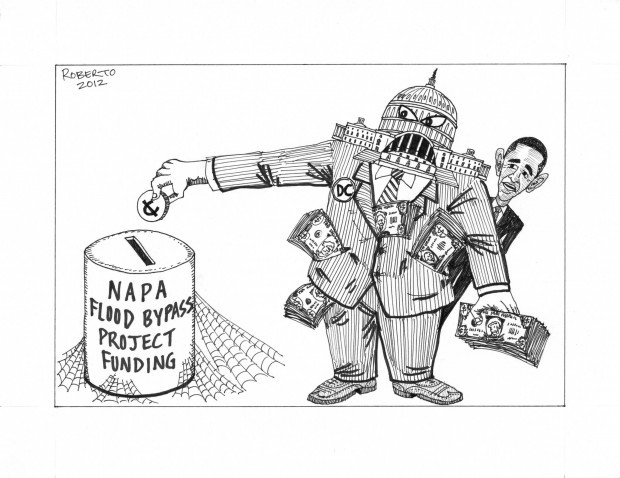 Editorial Cartoon: Flood bypass project